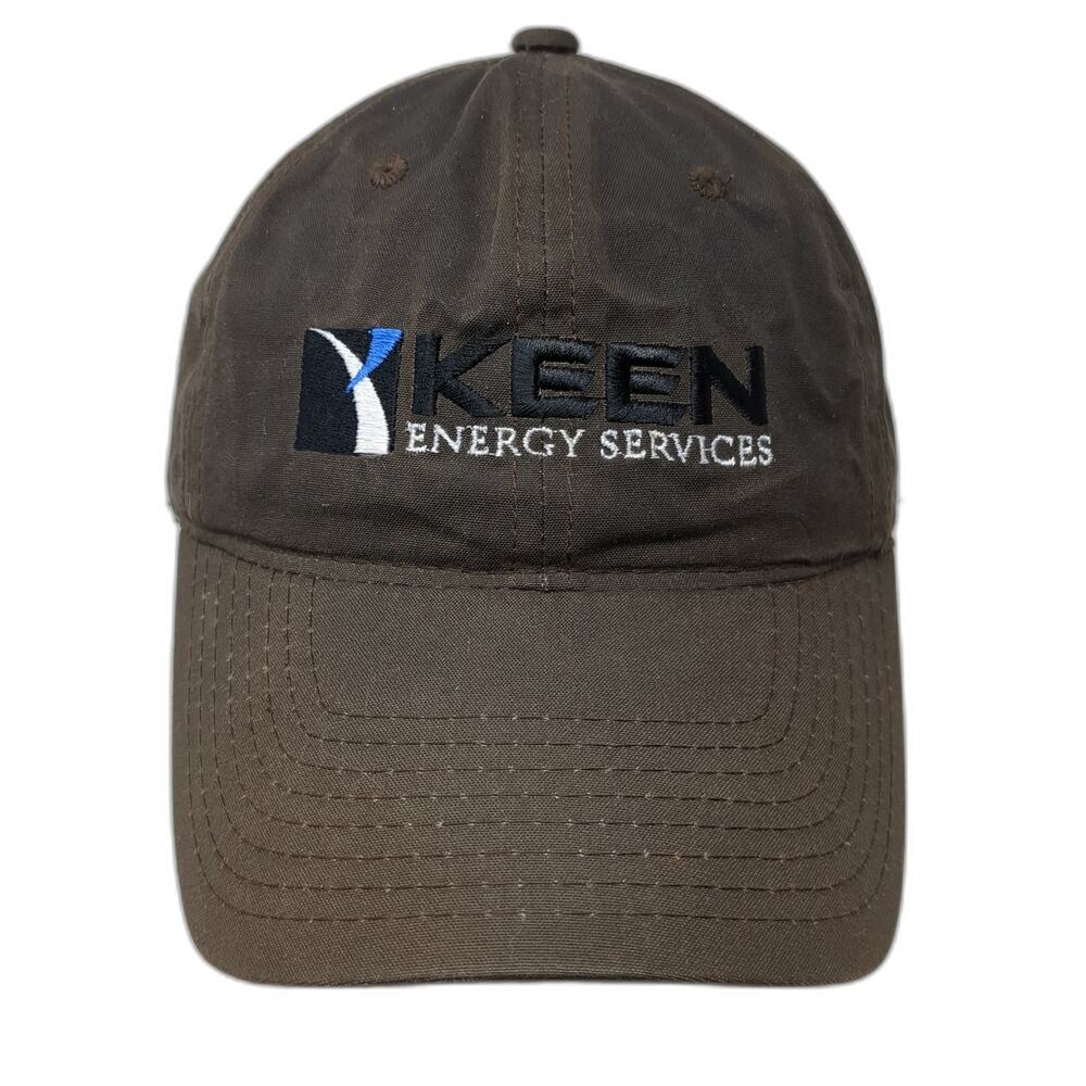Keen Energy Services Slideback Baseball Cap Brown One Size Adjustable 6 Panel